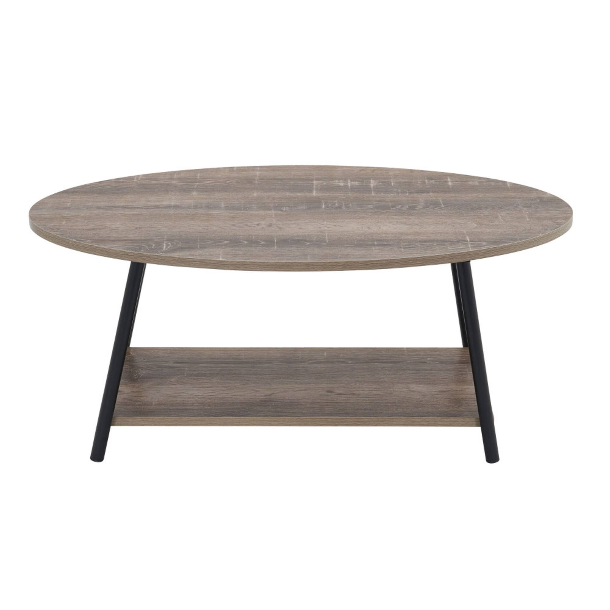 Household Essentials 39" Jamestown Oval Coffee Table